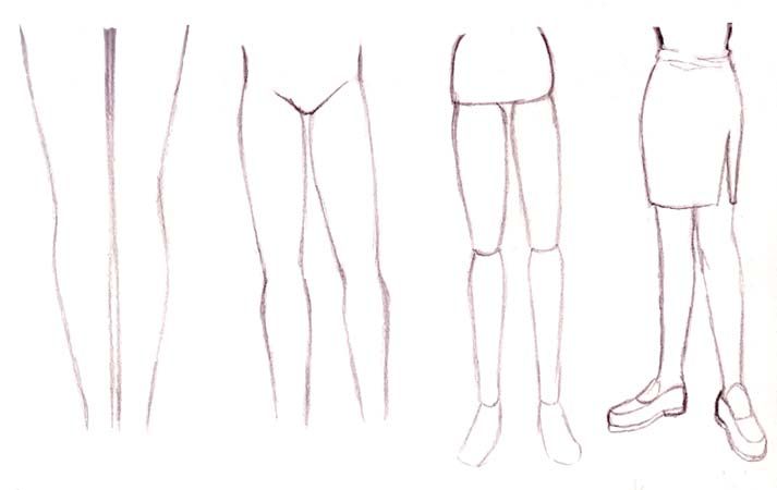 Featured image of post Anime Legs Drawing Easy