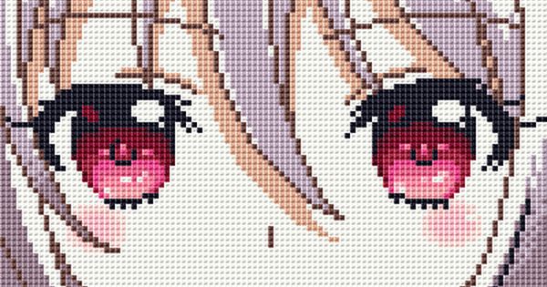 Anime Pixel Art Grid Minecraft
