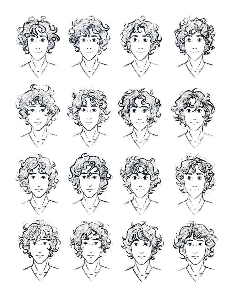 Featured image of post Curly Guy Hair Drawing