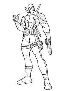 Featured image of post Deadpool Coloring Pages Free