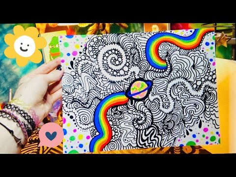 Featured image of post Drawn Trippy Doodle Art