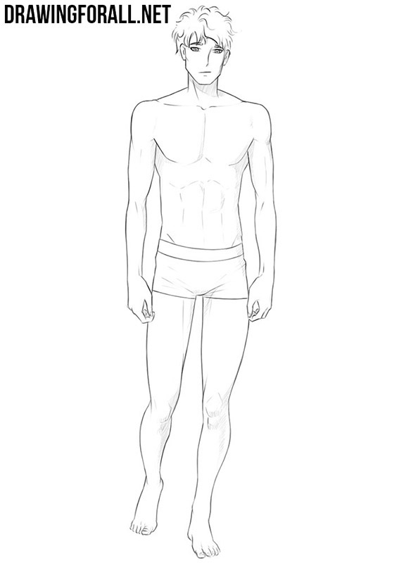 Featured image of post Full Body Anime Male Drawing