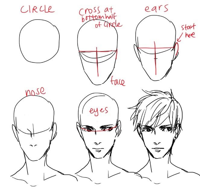 Featured image of post Head Male Face Drawing Reference