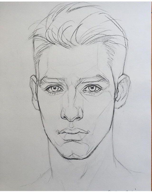 Featured image of post Male Face Drawing Reference Realistic