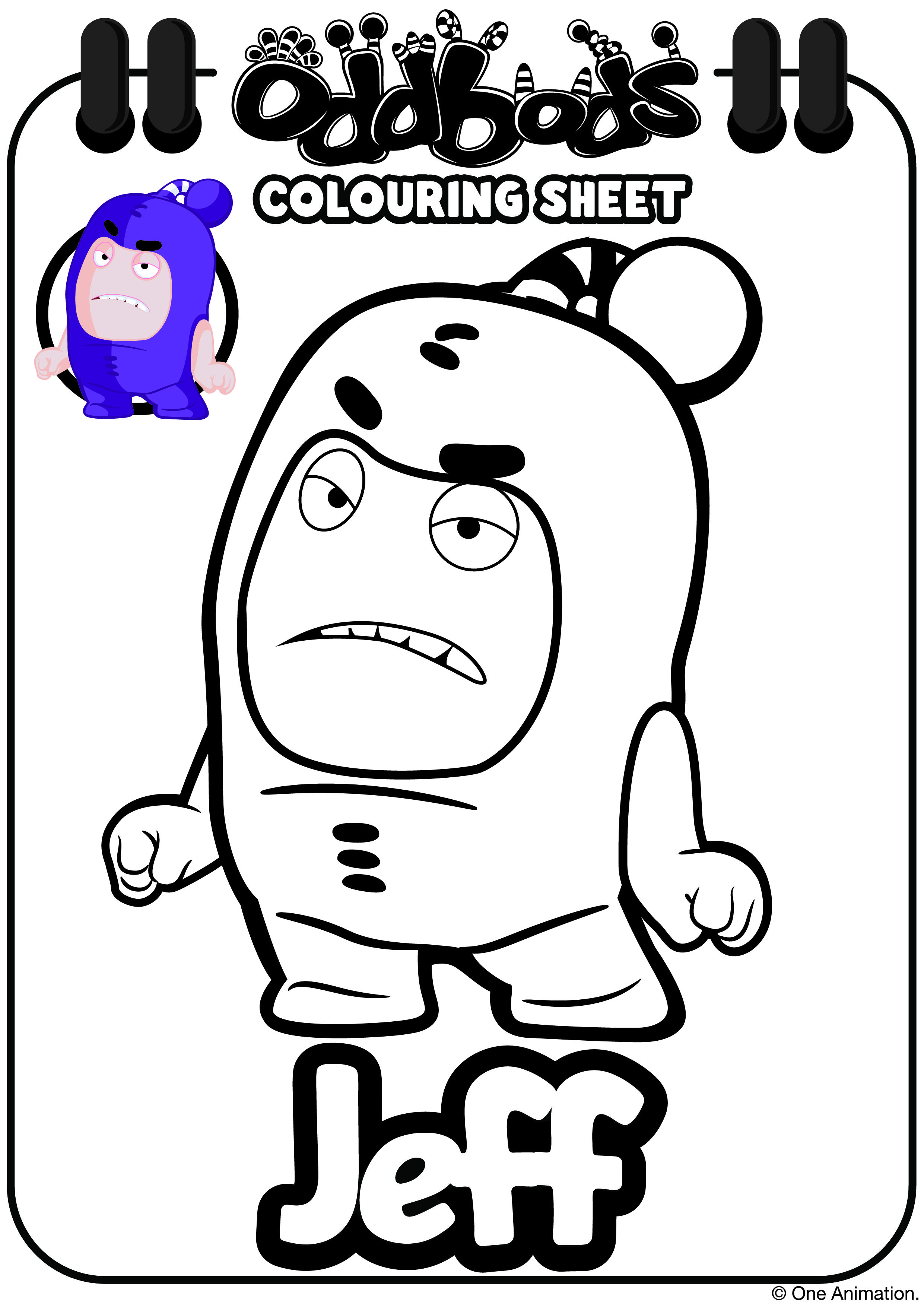 Featured image of post Oddbods Coloring Pages Jeff