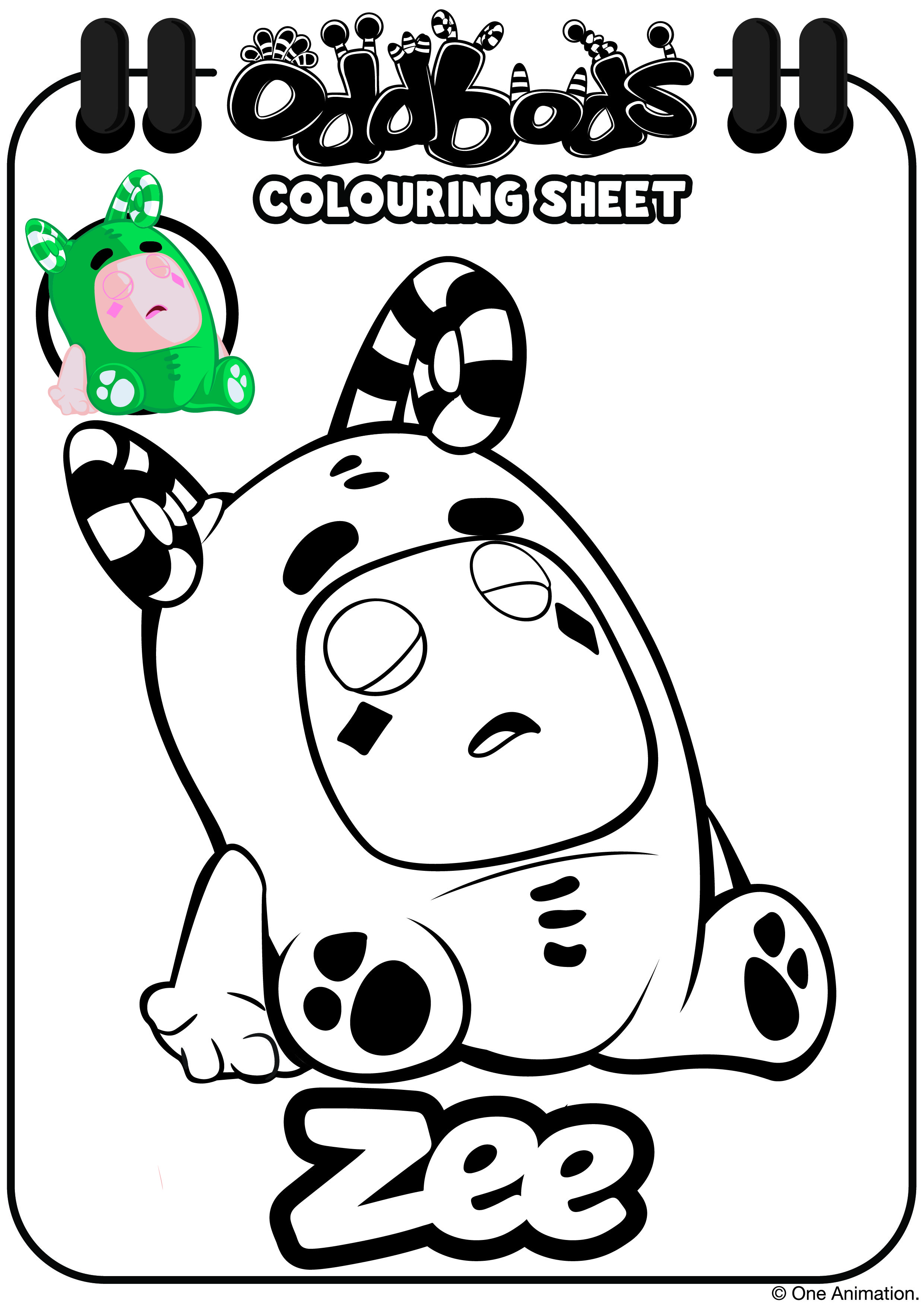 Featured image of post Oddbods Coloring Pages Zee