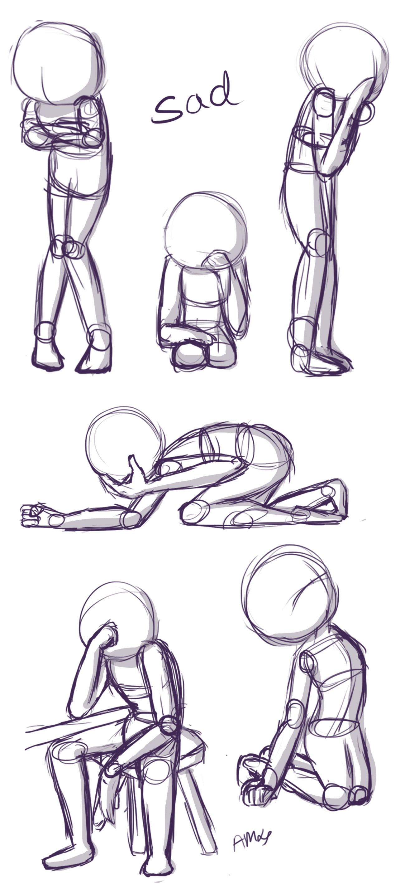 Featured image of post Poses Sad Drawing Base