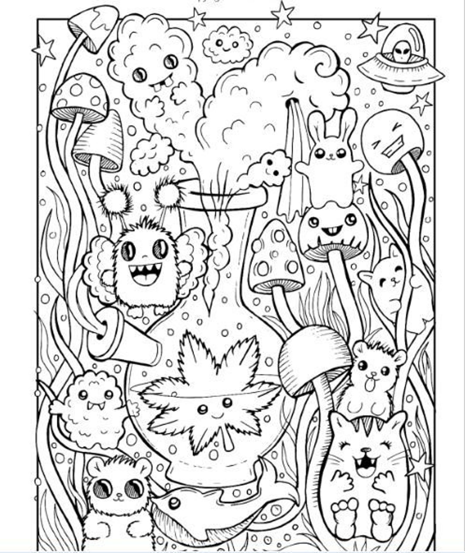 Featured image of post Stoner Easy Trippy Coloring Pages For Adults